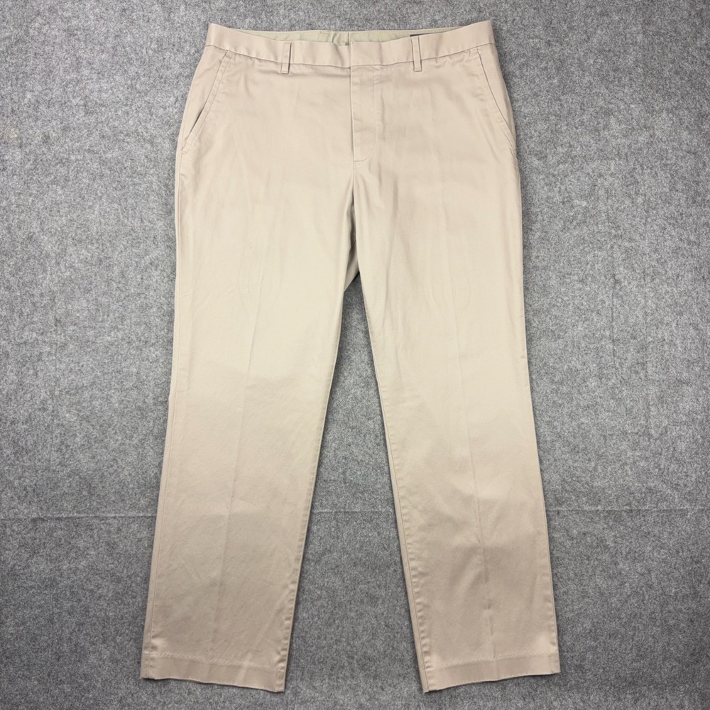 Bonobos Chino Pants Mens 36x30 Tan Wednesday Straight Fit Stretch Cotton Casual